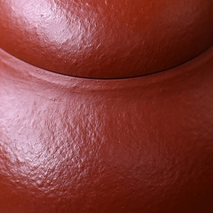 Tetera de kungfú de arcilla púrpura marrón Wen Dan hecha a mano con Buddha Stones Yixing - image 13