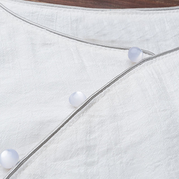 Conjunto de 2 piezas de pantalones blancos con diseño simple de Buddha Stones para meditación, yoga, zen y tai chi para mujer - image 10