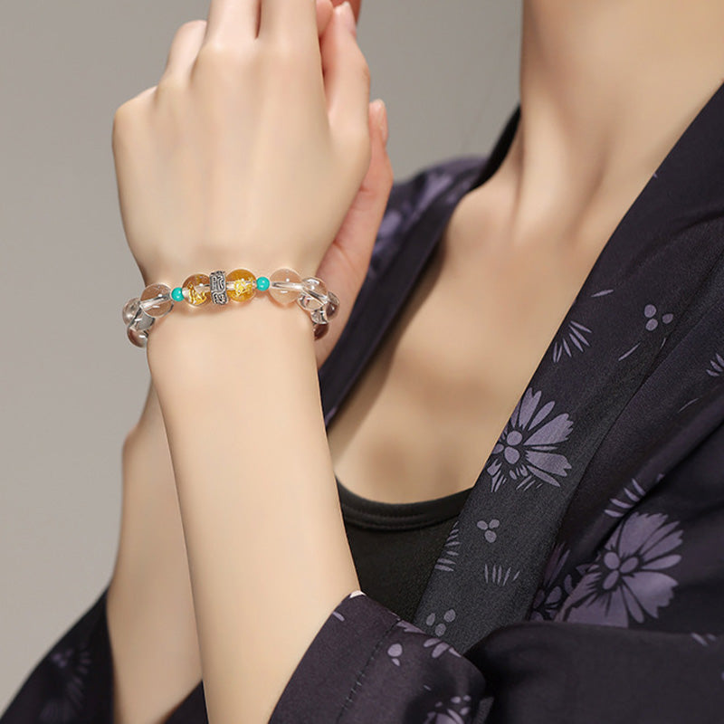 Buddha Stones de Plata de Ley 925, pulsera curativa de Jade Hetian de cristal blanco, Buda natal del zodíaco chino, grupos propicios - image 11