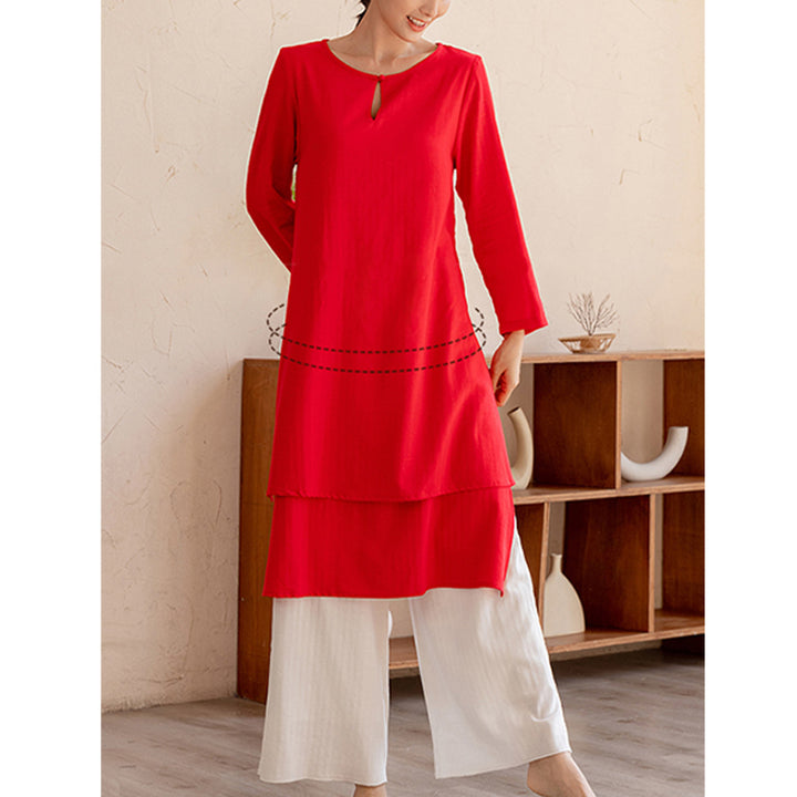 Conjunto de 2 piezas de Buddha Stones, diseño Simple, Tai Chi, meditación, Yoga, ropa, pantalones superiores, conjunto para mujer