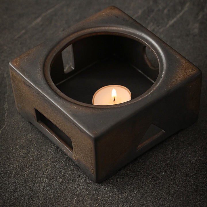 Tetera de kungfú de cerámica de té chino Gongfu marrón Retro de Buddha Stones 700ml con Base - image 14