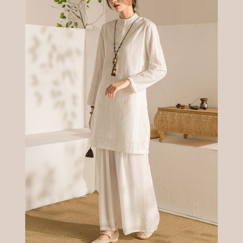 Buddha Stones 2 uds ropa de Yoga de manga larga ropa de meditación Top pantalones conjunto de mujer - image 3