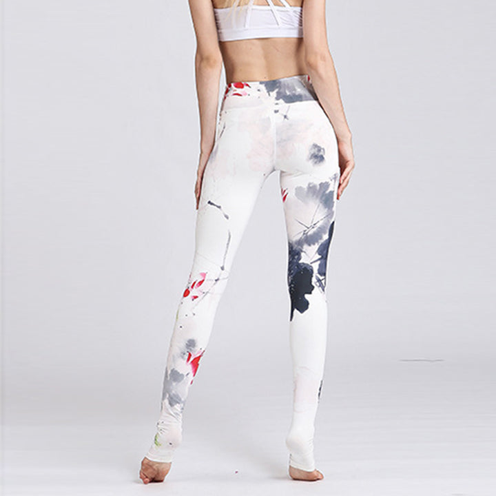 Pantalones de diseño con estampado de flores de loto y Buddha Stones, mallas deportivas para Yoga y Fitness, pantalones de Yoga para mujer - image 30