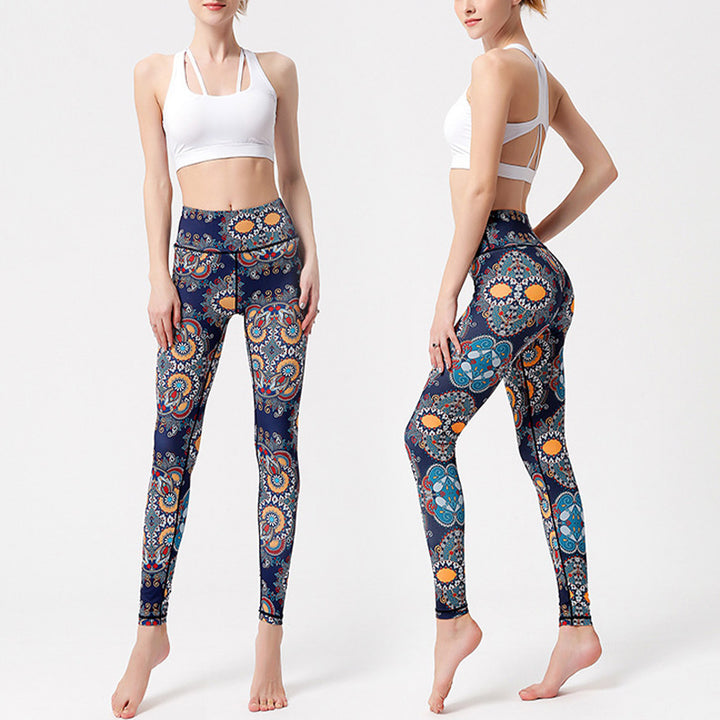 Pantalones con estampado de Buddha Stones deportivas para Fitness, Yoga, danza, pantalones de Yoga para mujer - image 2