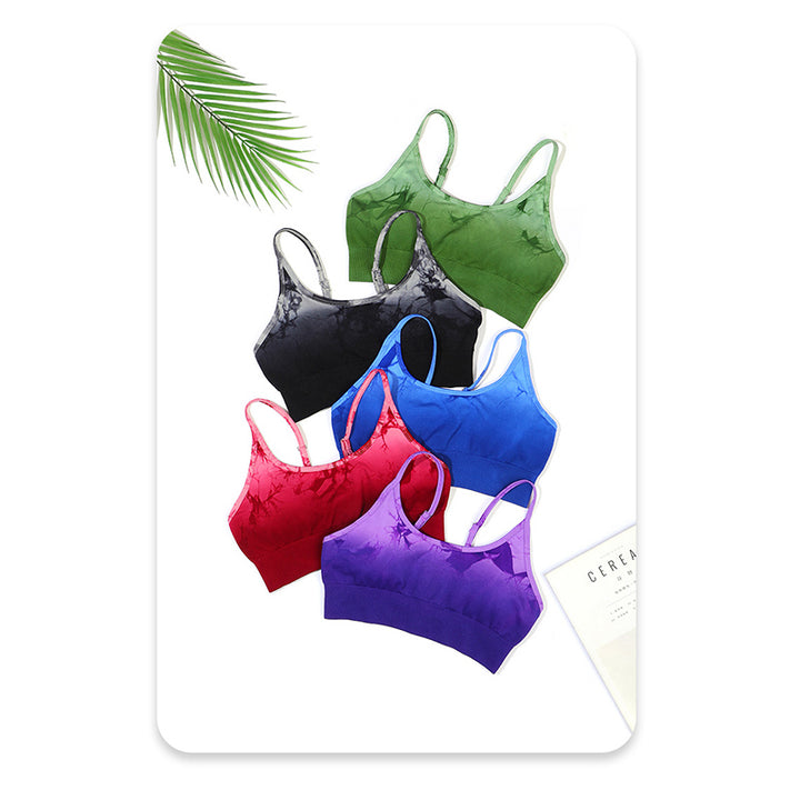 Buddha Stones 2 piezas simple Tie Dye Print Crop Tank Top cintura alta pantalones deportes gimnasio trajes mujeres yoga conjuntos - image 15