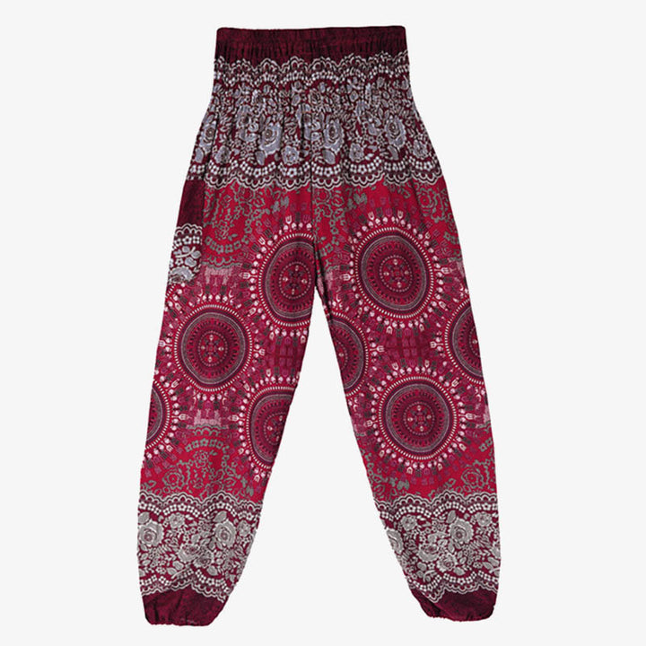 Buddha Stones Boho Pantalones Harem Sueltos Pantalones de Yoga para Mujer - image 26