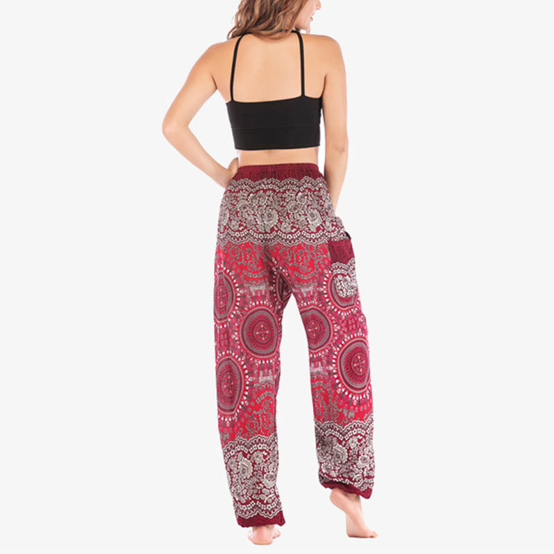 Buddha Stones Boho Pantalones Harem Sueltos Pantalones de Yoga para Mujer - image 30
