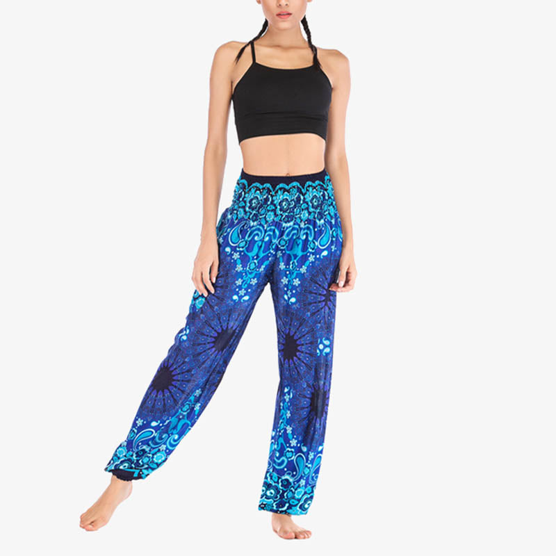 Pantalones de yoga para mujer con estampado geométrico de mandala y piedras de Buddha Stones - image 15