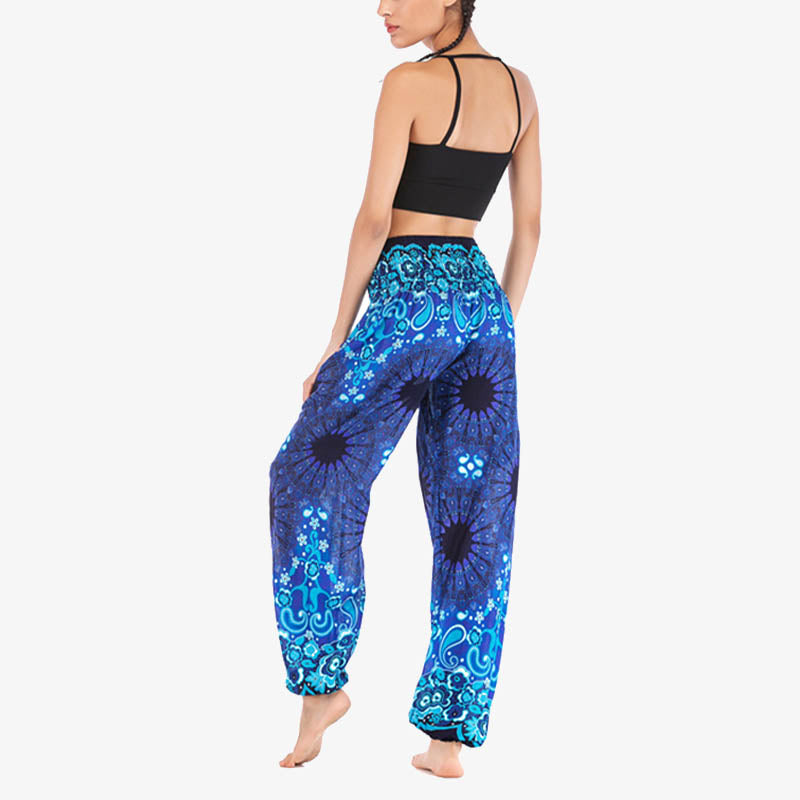 Pantalones de yoga para mujer con estampado geométrico de mandala y piedras de Buddha Stones - image 13