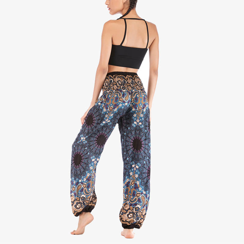 Pantalones de yoga para mujer con estampado geométrico de mandala y piedras de Buddha Stones - image 35