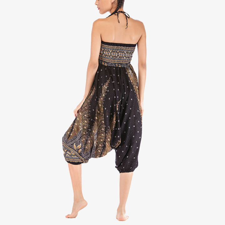 Mono de yoga para mujer con estampado geométrico de plumas y dos estilos de Buddha Stones - image 26