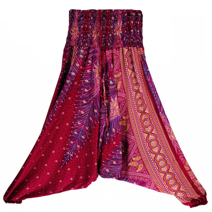Mono de yoga para mujer con estampado geométrico de plumas y dos estilos de Buddha Stones - image 9