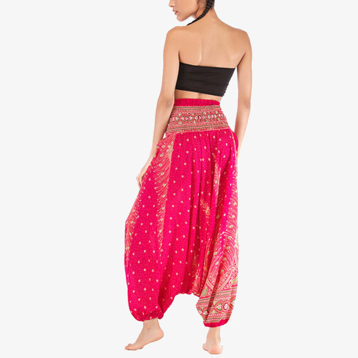 Mono de yoga para mujer con estampado geométrico de plumas y dos estilos de Buddha Stones - image 14