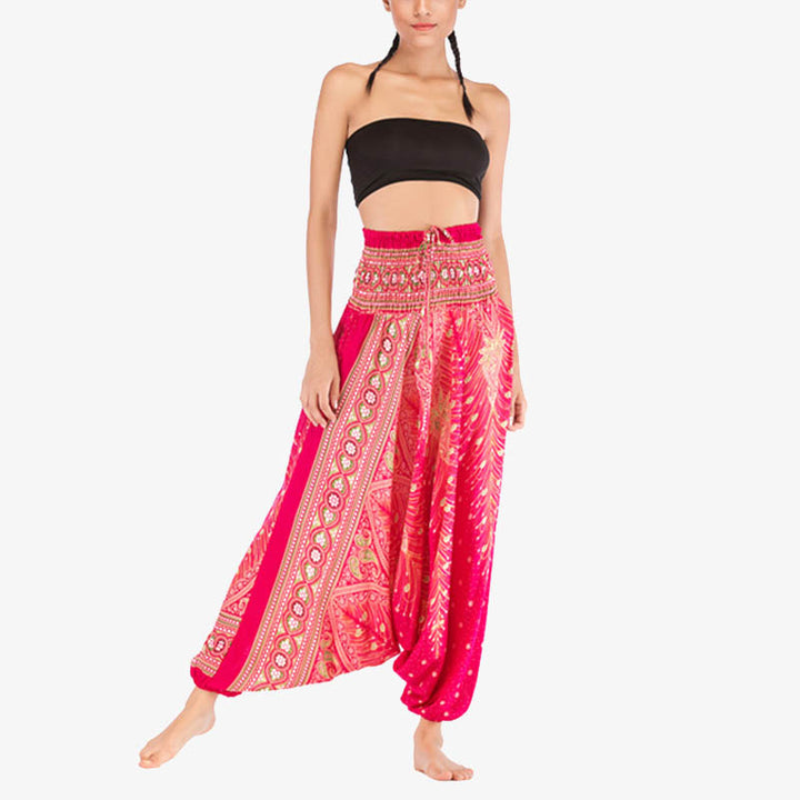 Mono de yoga para mujer con estampado geométrico de plumas y dos estilos de Buddha Stones - image 11