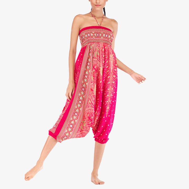 Mono de yoga para mujer con estampado geométrico de plumas y dos estilos de Buddha Stones - image 17