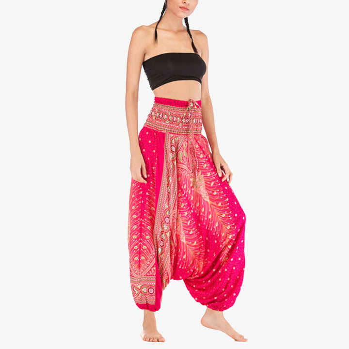 Mono de yoga para mujer con estampado geométrico de plumas y dos estilos de Buddha Stones - image 12