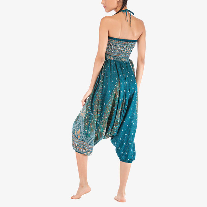 Mono de yoga para mujer con estampado geométrico de plumas y dos estilos de Buddha Stones - image 35