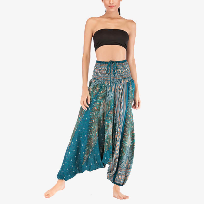 Mono de yoga para mujer con estampado geométrico de plumas y dos estilos de Buddha Stones - image 30