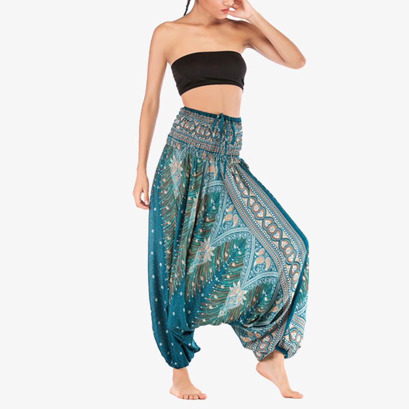 Mono de yoga para mujer con estampado geométrico de plumas y dos estilos de Buddha Stones - image 29