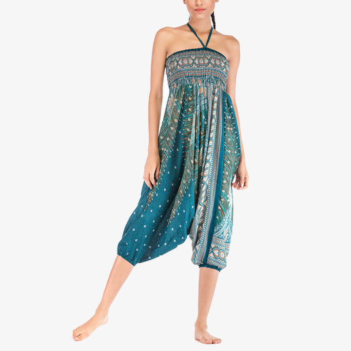 Mono de yoga para mujer con estampado geométrico de plumas y dos estilos de Buddha Stones - image 33