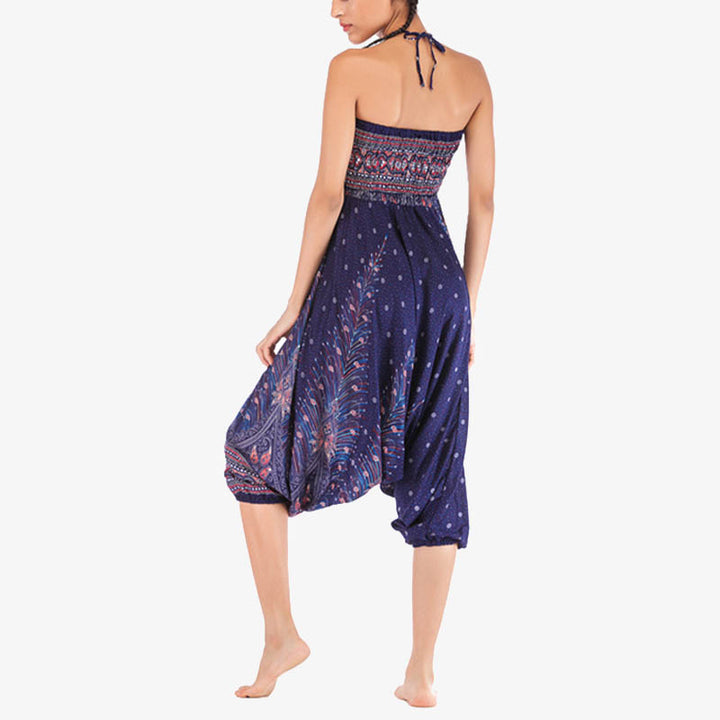 Mono de yoga para mujer con estampado geométrico de plumas y dos estilos de Buddha Stones - image 43