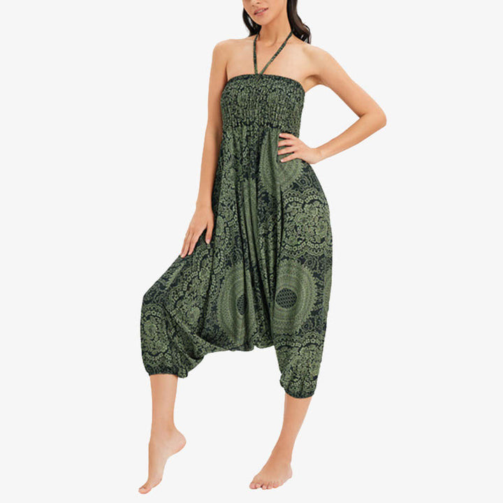 Buddha Stones de dos estilos Redondo Geométrico Suelto Casual Harem Pantalones Mono Pantalones de yoga para mujer - image 28