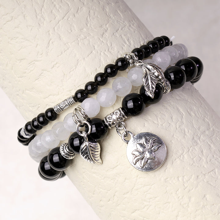 Pulsera de loto de energía curativa con cuentas de cristal de cuarzo natural, 3 uds., Buddha Stones - image 10