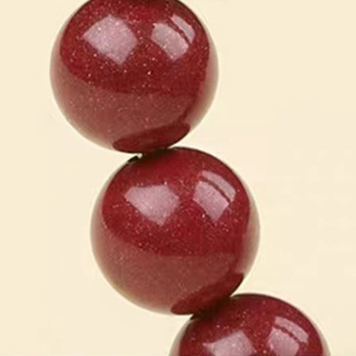 Pulsera de bendición de las cuatro bestias con cinabrio natural de plata de ley 925 con Buddha Stones - image 16