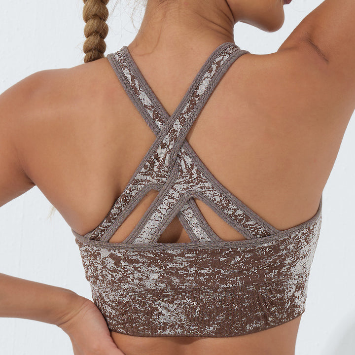 Buddha Stones Sin Costuras Fitness Crop Tank Top Cintura Alta Polainas Pantalones Deportes Gimnasio Yoga Trajes
