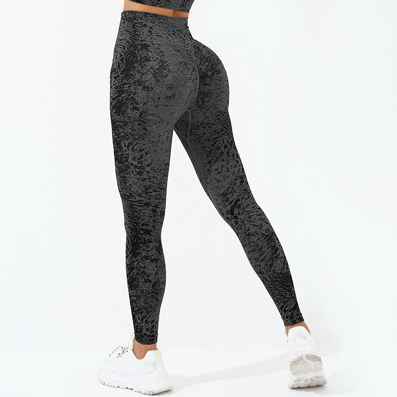Buddha Stones Sin Costuras Fitness Crop Tank Top Cintura Alta Polainas Pantalones Deportes Gimnasio Yoga Trajes