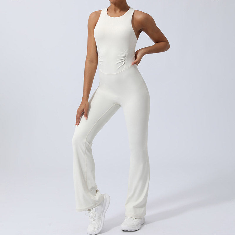 Buddha Stones Mujeres Entrenamiento Entrecruzado Sin Mangas Flare Mono Deportes Fitness Yoga Body - image 12