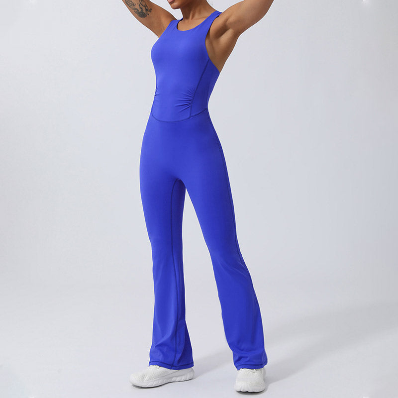 Buddha Stones Mujeres Entrenamiento Entrecruzado Sin Mangas Flare Mono Deportes Fitness Yoga Body - image 18