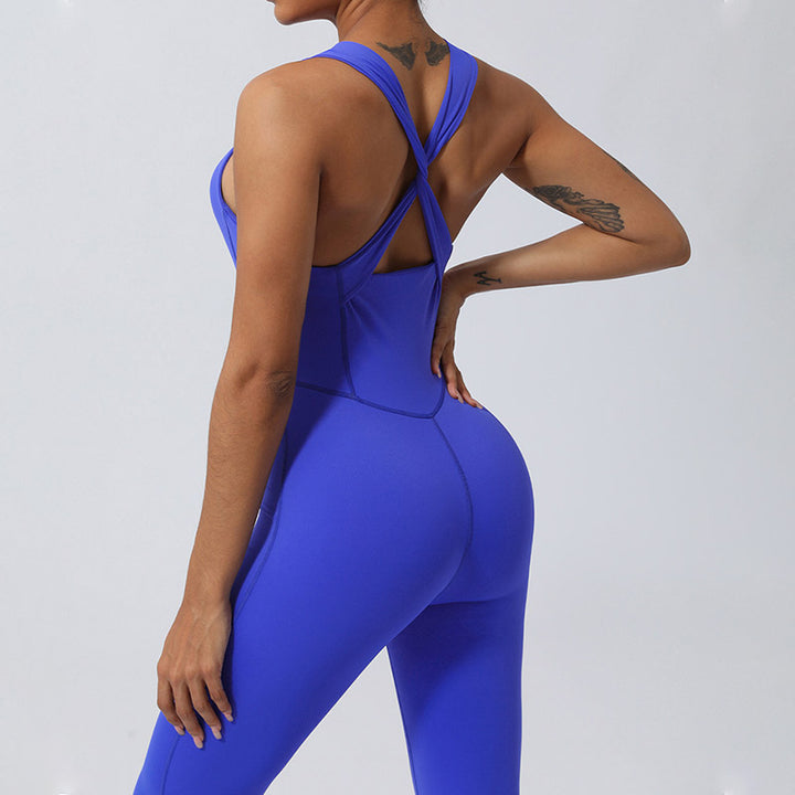 Buddha Stones Mujeres Entrenamiento Entrecruzado Sin Mangas Flare Mono Deportes Fitness Yoga Body - image 19