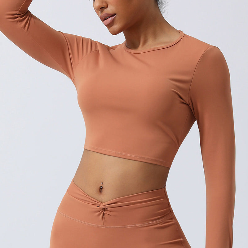 Buddha Stones Mujeres Entrenamiento Manga Larga Entrecruzada Sin Espalda Top Tee Leggings Deportes Fitness Yoga Traje - image 16