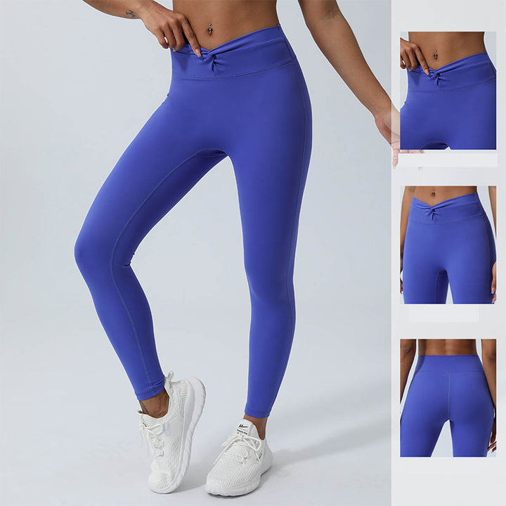 Buddha Stones Mujeres Entrenamiento Manga Larga Entrecruzada Sin Espalda Top Tee Leggings Deportes Fitness Yoga Traje