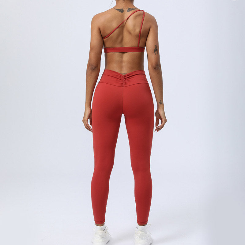 Buddha Stones 2 piezas sin espalda diseño asimétrico top sujetador pantalones cortos polainas pantalones fitness yoga conjunto - image 12