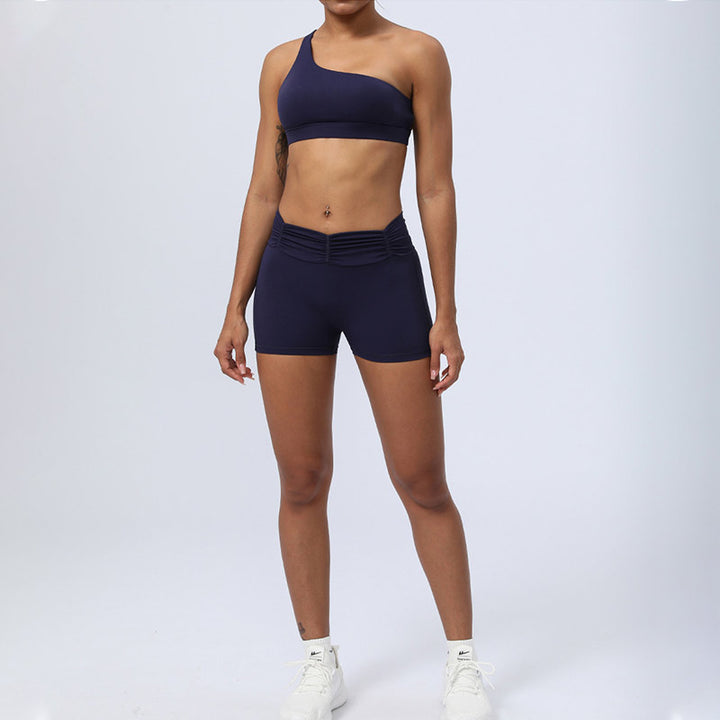 Buddha Stones 2 piezas sin espalda diseño asimétrico top sujetador pantalones cortos polainas pantalones fitness yoga conjunto - image 27