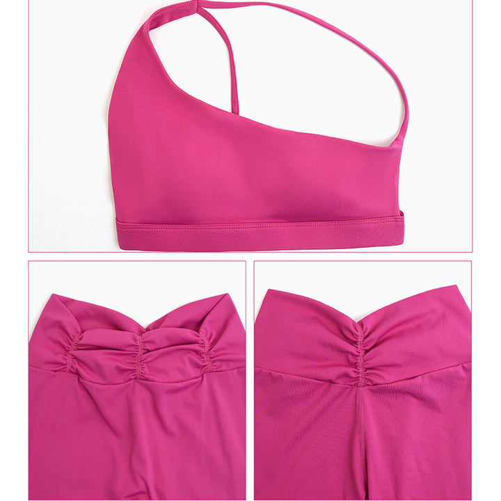 Buddha Stones 2 piezas sin espalda diseño asimétrico top sujetador pantalones cortos polainas pantalones fitness yoga conjunto - image 20