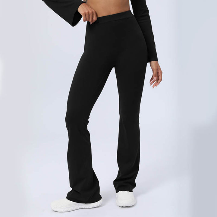 Buddha Stones de manga larga sin espalda correa superior sujetador pantalones acampanados fitness yoga traje - image 45