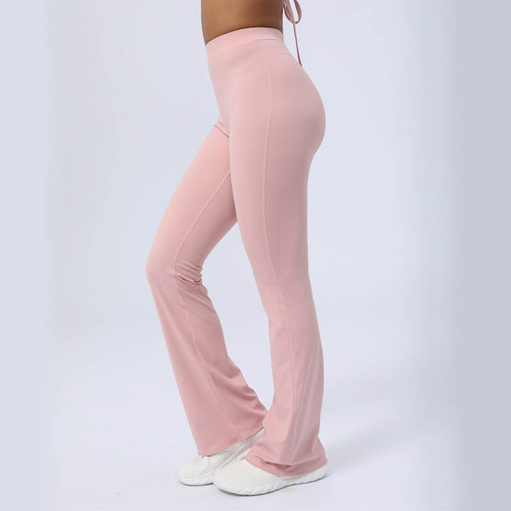 Buddha Stones de manga larga sin espalda correa superior sujetador pantalones acampanados fitness yoga traje - image 36