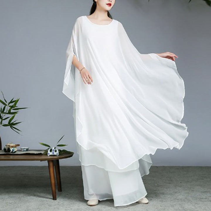 Vestido midi con diseño Simple de Buddha Stones, pantalones de pierna ancha, ropa de meditación, práctica Zen espiritual, Yoga y baile - image 4