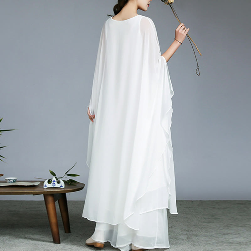 Vestido midi con diseño Simple de Buddha Stones, pantalones de pierna ancha, ropa de meditación, práctica Zen espiritual, Yoga y baile - image 3