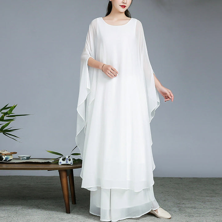 Vestido midi con diseño Simple de Buddha Stones, pantalones de pierna ancha, ropa de meditación, práctica Zen espiritual, Yoga y baile - image 2