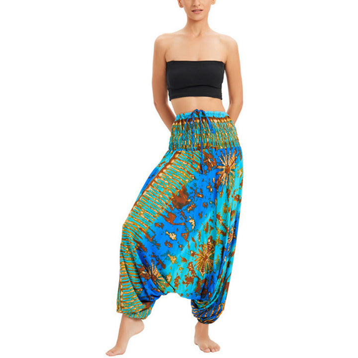 Buddha Stones , mono, pantalones de cintura alta - Azul Verde - US2-12, UK/AU6-16, EU34-44 (F) - image 8