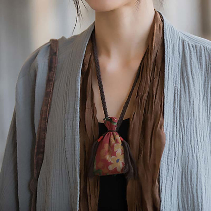 Buddha Stones Diseño liso Abrigo de manga larga Meditación Zen Chaqueta de algodón con parte delantera abierta - image 21