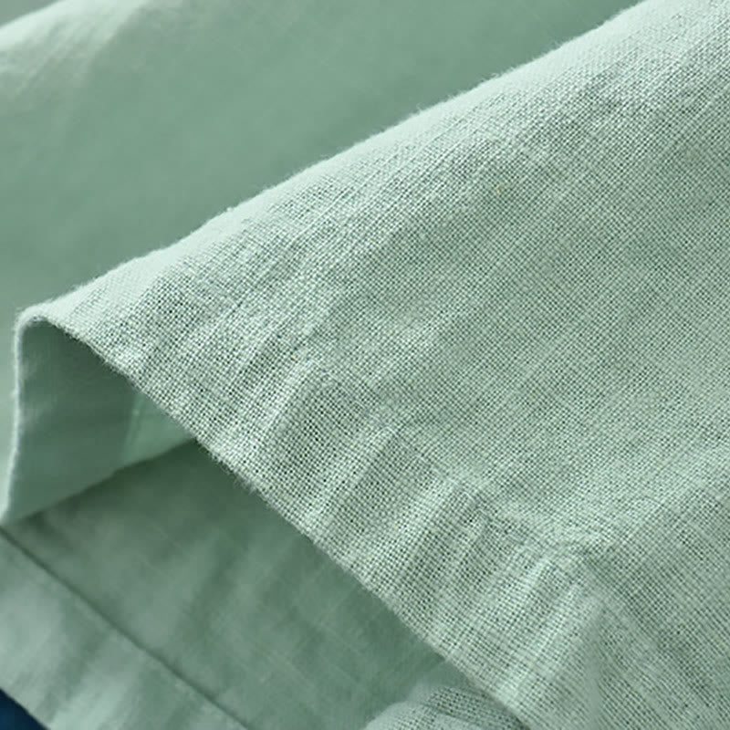 Blusa suelta de lino de ramio con Buddha Stones , camisa de manga larga para mujer, Top Hanfu chino - image 7