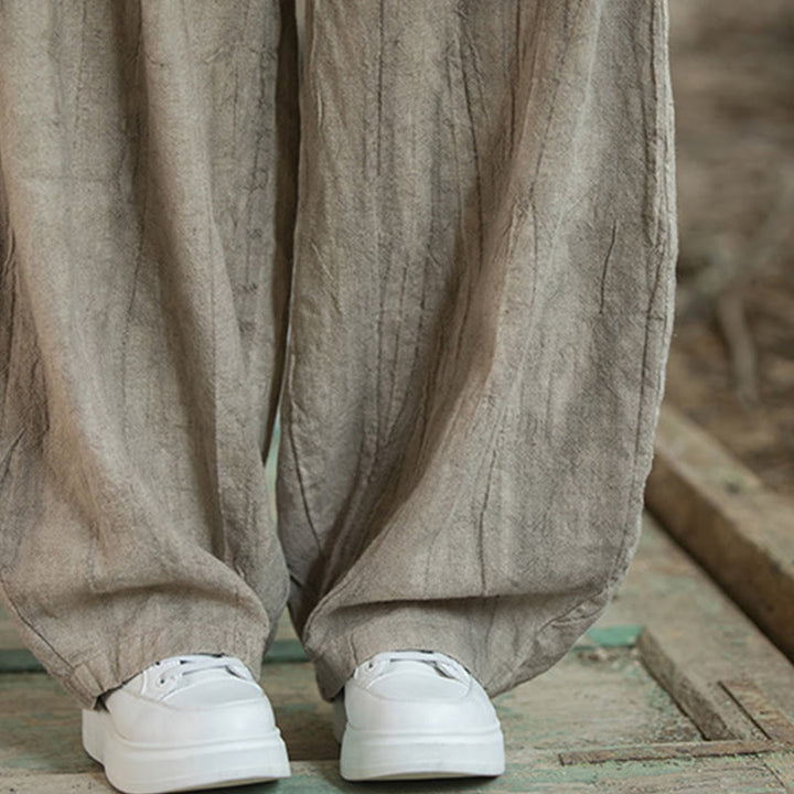 Buddha Stones Retro Tie Dye Harem Pantalones Casual Mujer Yoga Pantalones Con Bolsillos - image 15