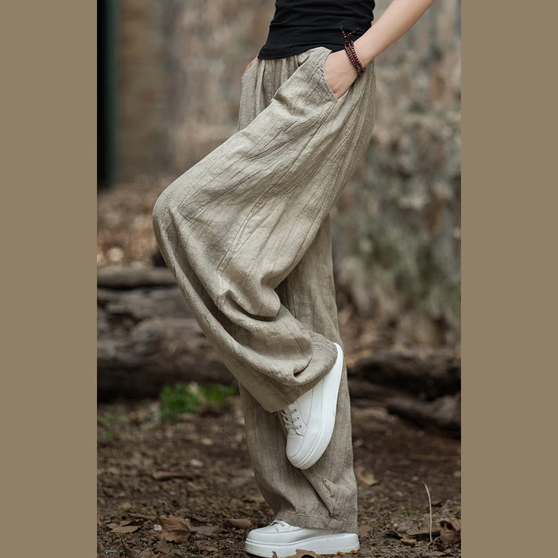 Buddha Stones Retro Tie Dye Harem Pantalones Casual Mujer Yoga Pantalones Con Bolsillos - image 6