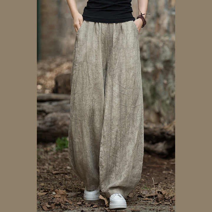 Buddha Stones Retro Tie Dye Harem Pantalones Casual Mujer Yoga Pantalones Con Bolsillos - image 2
