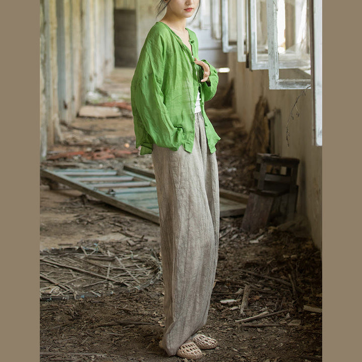Buddha Stones Retro Tie Dye Harem Pantalones Casual Mujer Yoga Pantalones Con Bolsillos - image 9